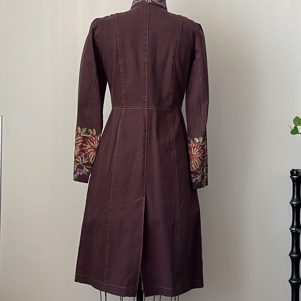 Vintage Embroidered Floral Duster Coat - Picture 16 of 16